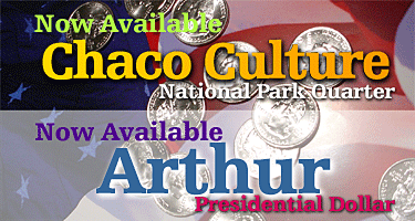 El Yunque National Park quarter and Garfield presidential dollar