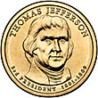 Thomas Jefferson Presidential Dollar